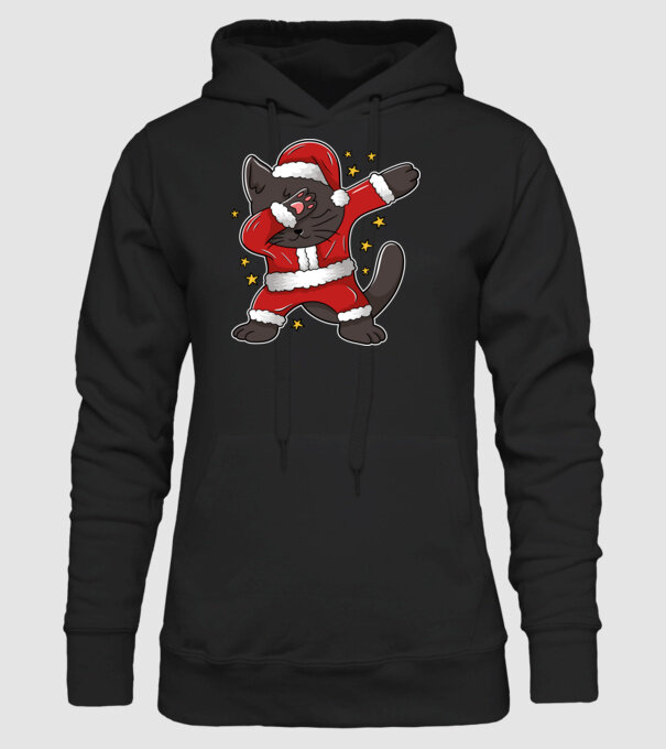 Pisică Dab model negru pe tricou