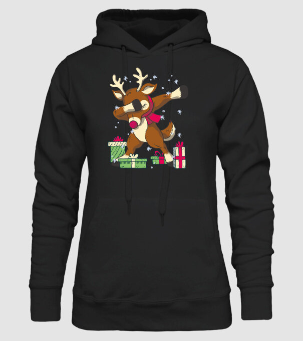 Rudolph DAB model negru pe tricou