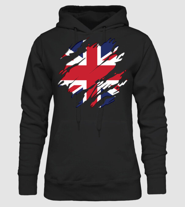 UK Steagul Regatului Unit model negru pe tricou