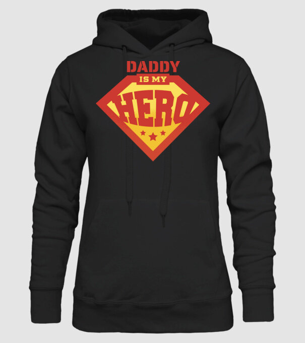 Tata este Supereroul meu model negru pe tricou