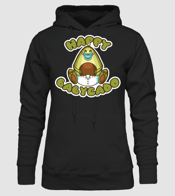 Avocado bebe model negru pe tricou