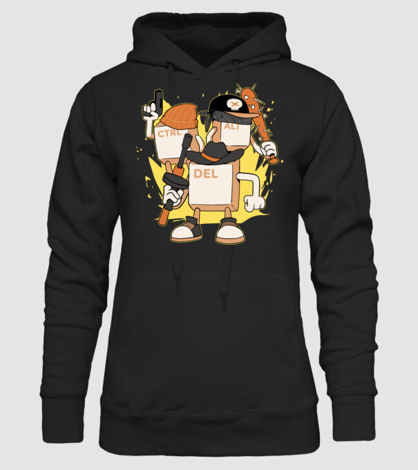 Mafie tastatură model negru pe tricou