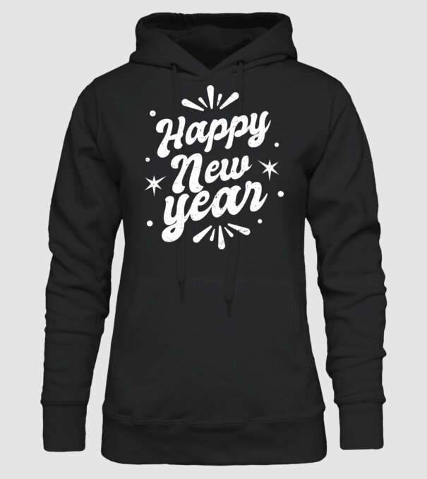 An nou fericit model negru pe tricou