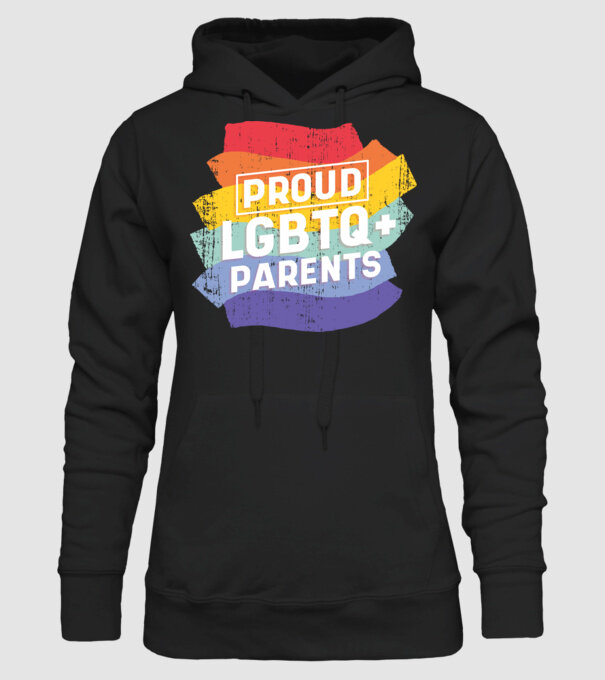 Părinți mândri LGBTQ model negru pe tricou