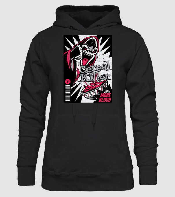 Cereal Killer model negru pe tricou
