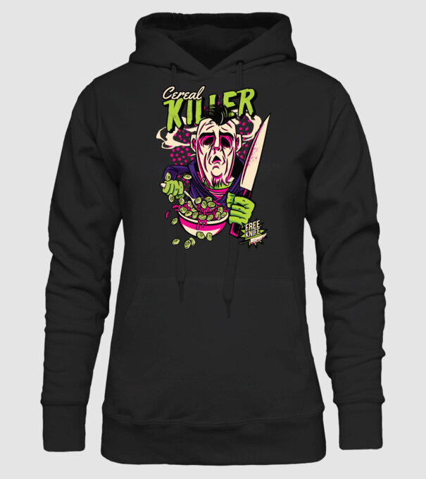 Cereale Killer Fulgi de cereale model negru pe tricou
