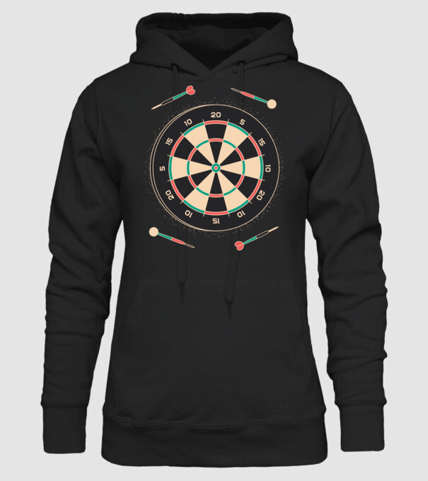 Tablă Darts model negru pe tricou