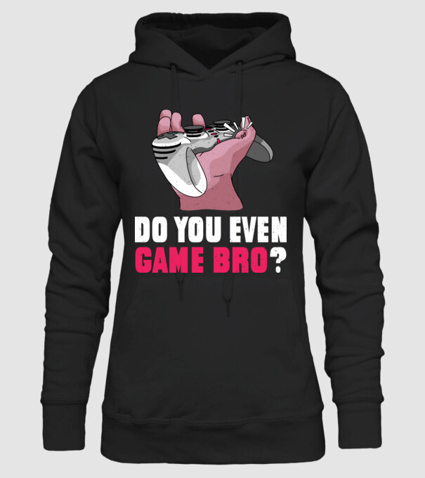 Do You Even Game Bro? model negru pe tricou