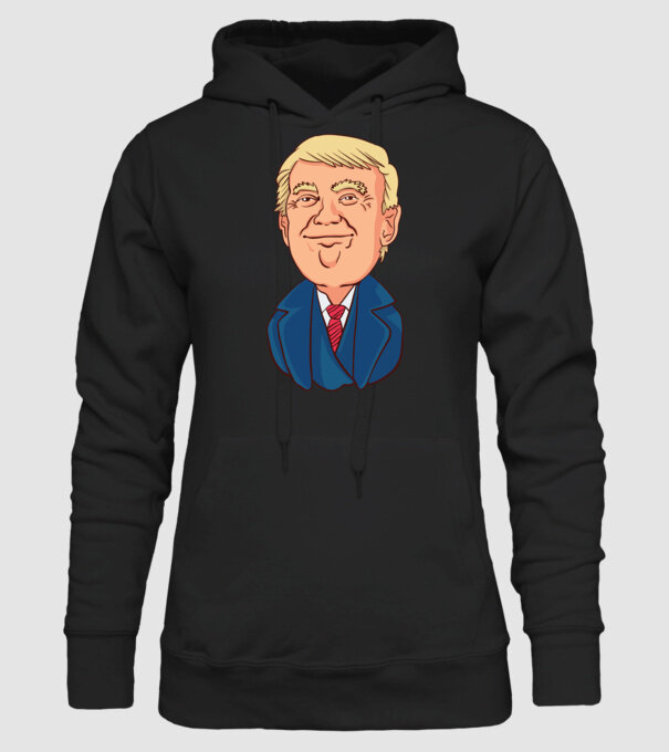 Donald Trump model negru pe tricou