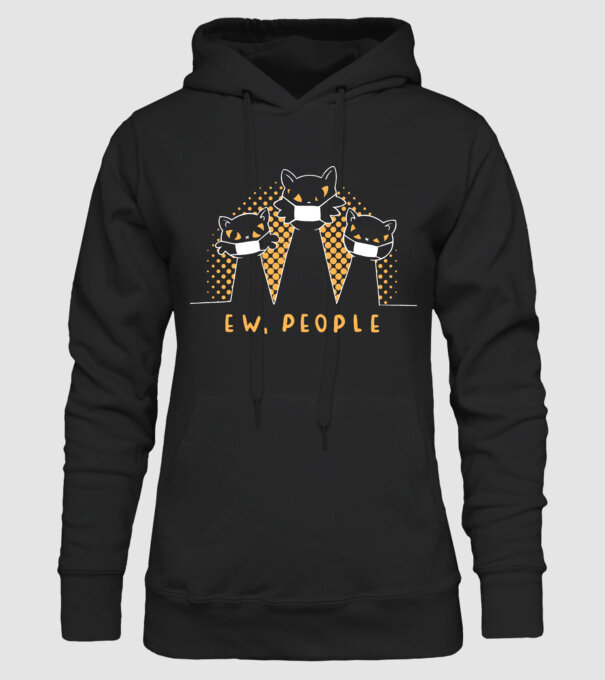ew, people model negru pe tricou