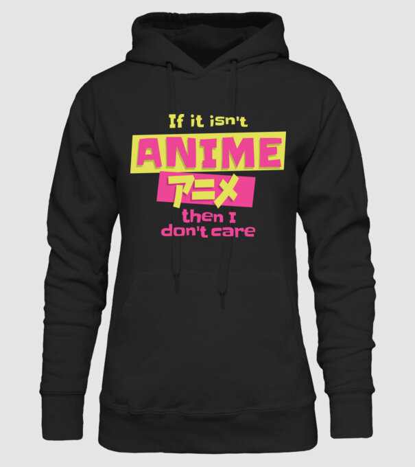 Dacă nu va fi Anime, atunci nici nu-mi pasă model negru pe tricou