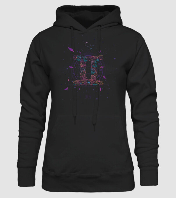 Gemini Zodiac model negru pe tricou