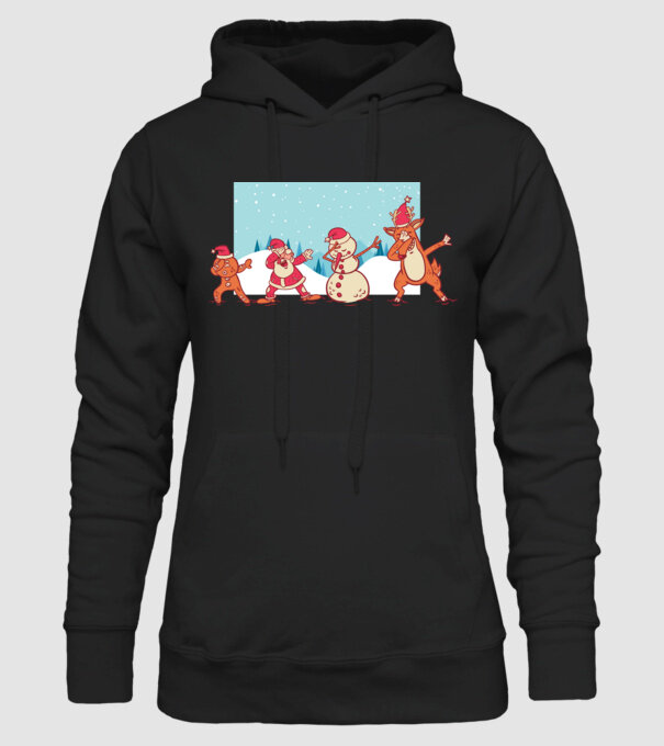 Crăciun DAB model negru pe tricou