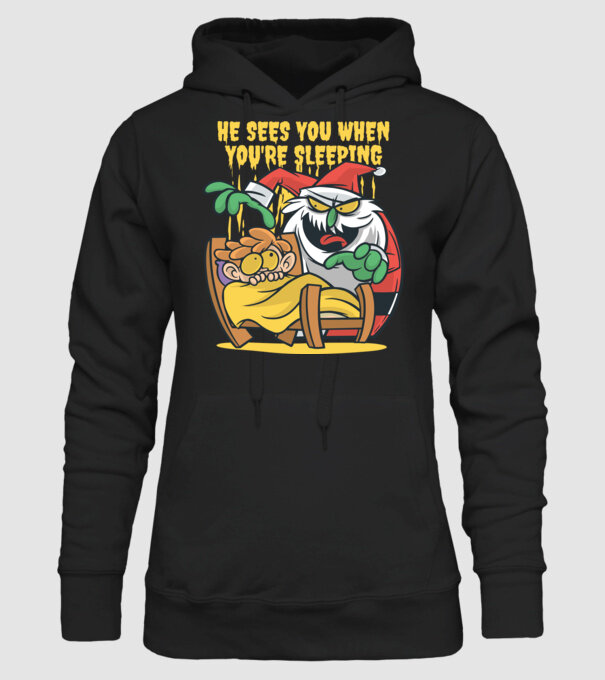 Elf de Crăciun model negru pe tricou