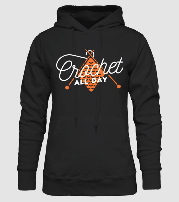 Tricotat pe tot parcursul zilei model negru pe tricou