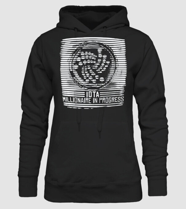 Criptomonedă Miliardar în curs de încărcare model negru pe tricou