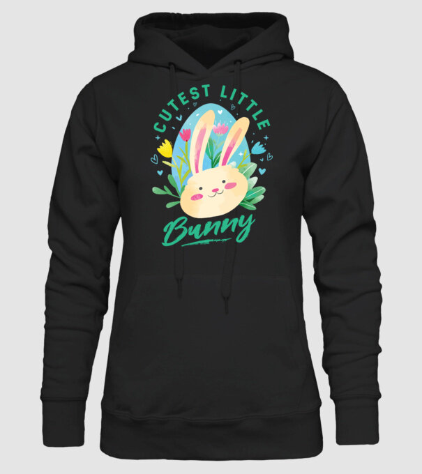 Cel mai dulce iepuraș model negru pe tricou