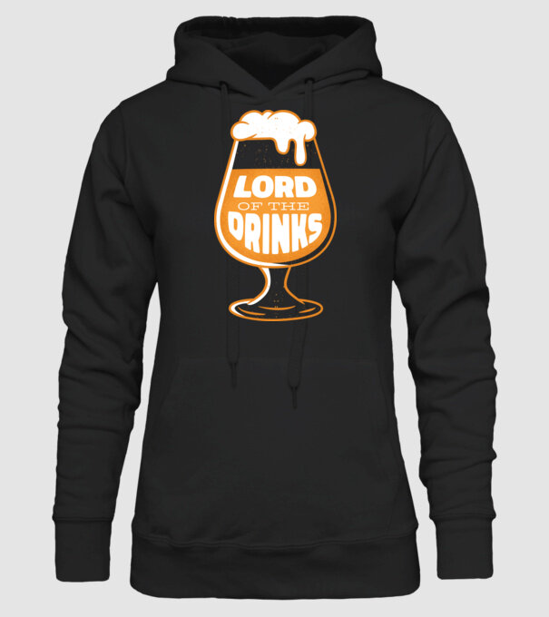 Lord of the Drinks Bere model negru pe tricou