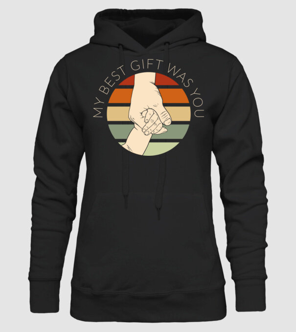 My Best Gift Was You model negru pe tricou