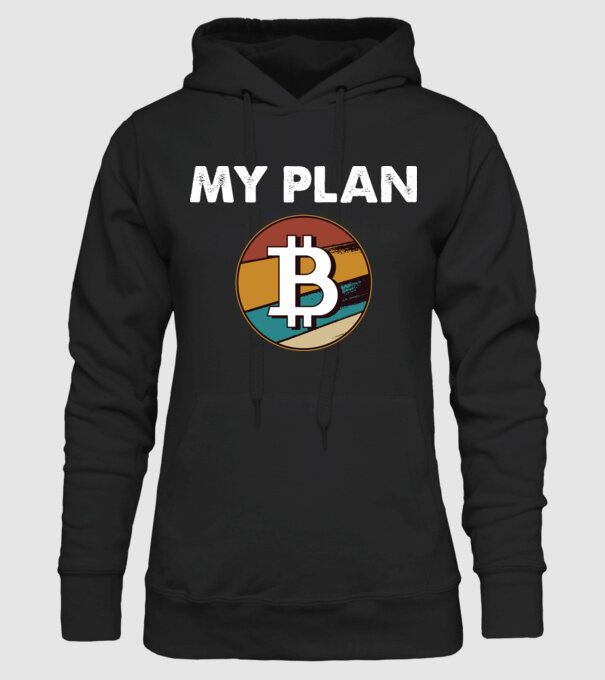 My plan B - Bitcoin model negru pe tricou