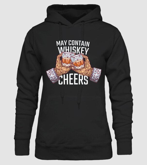 Poate conține urme de whisky model negru pe tricou