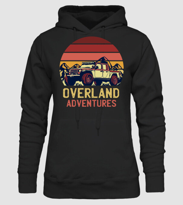 Jeep Retro model negru pe tricou