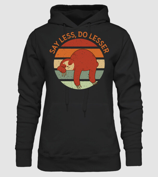 Say less, do lesser cu Leneș model negru pe tricou