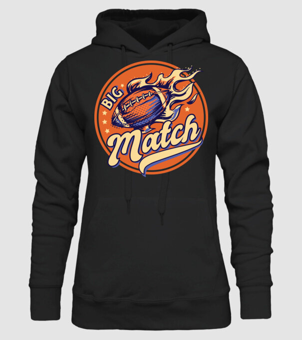Superbowl meci de fotbal american model negru pe tricou