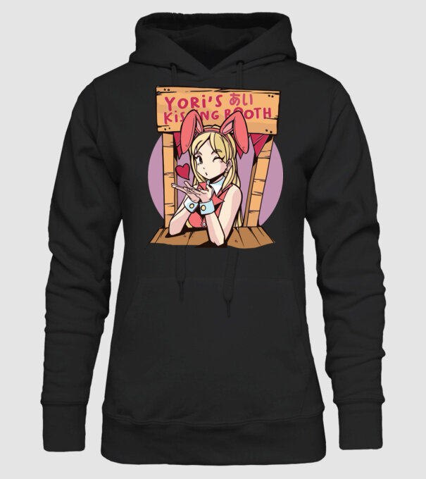 Anime îndrăgostit model negru pe tricou