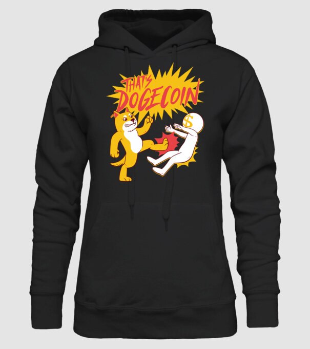 Thats Dogecoin model negru pe tricou