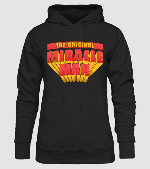 The Original Miracle Man model negru pe tricou