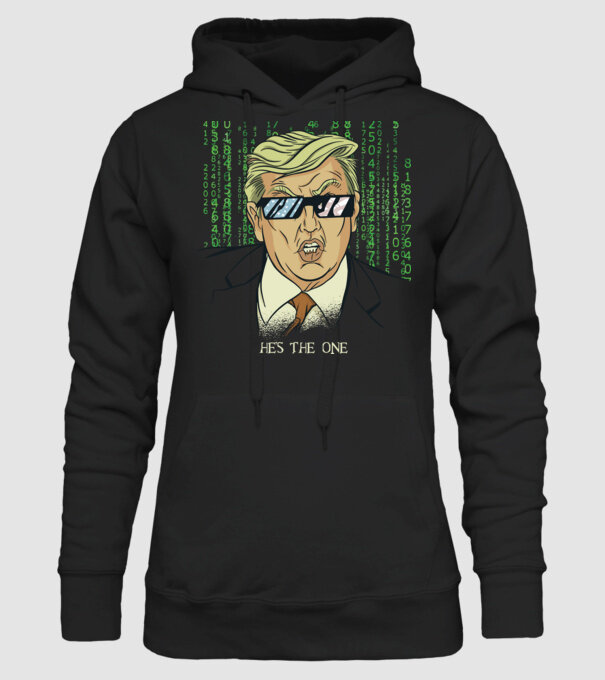 Trump Mátrix model negru pe tricou