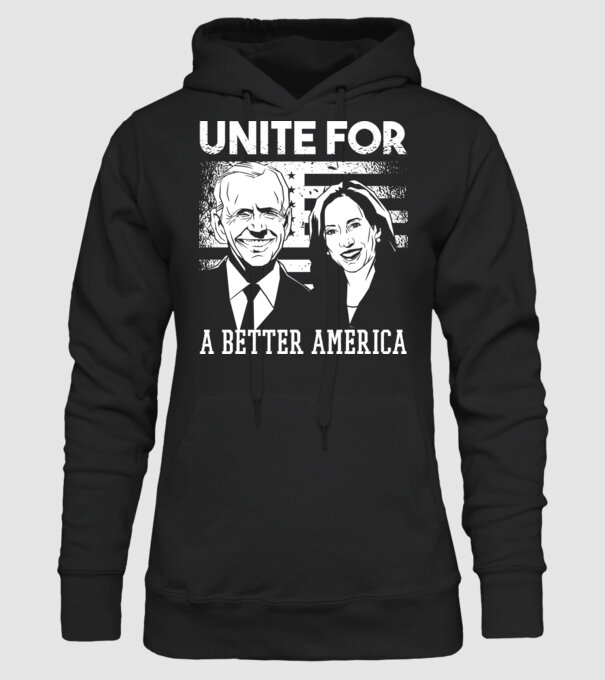 Unite for a better America - Biden Harris model negru pe tricou
