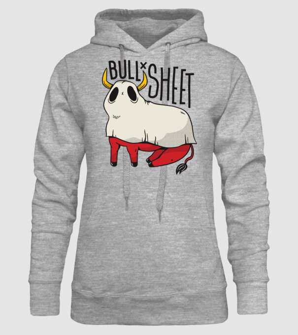 Bull sheet model gri pe tricou