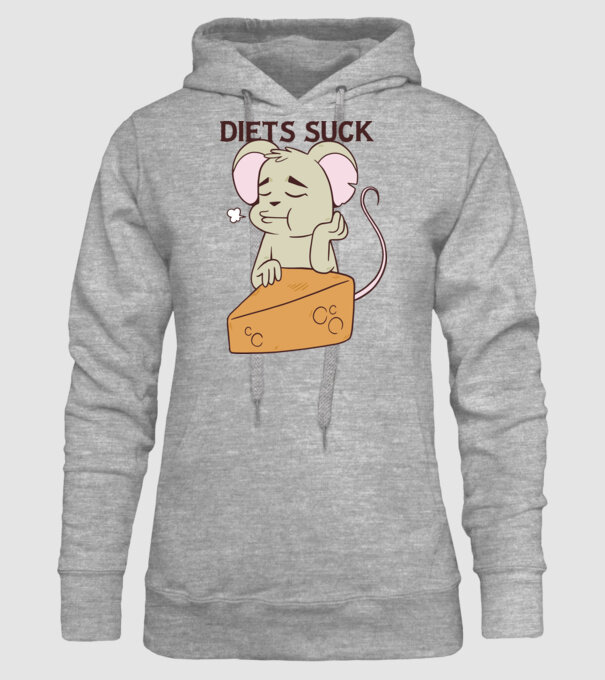 Șoricel diet model gri pe tricou