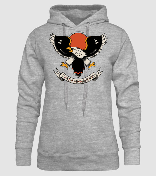 Eagle Tatuaj model gri pe tricou