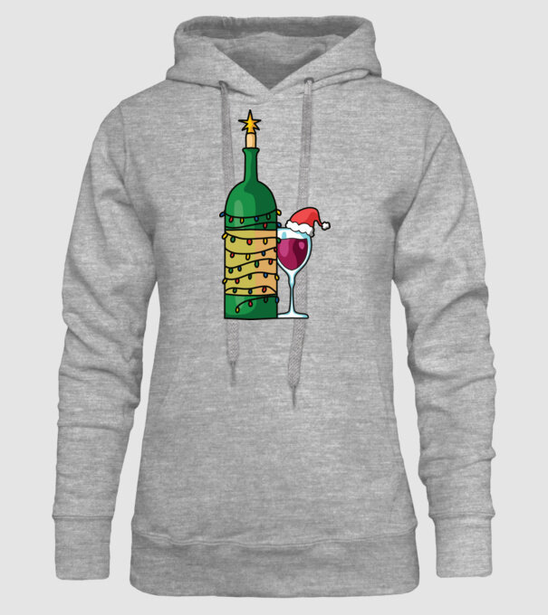 Vin de Crăciun model gri pe tricou