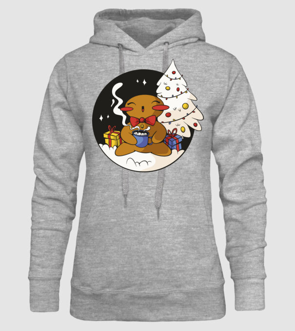 Turtă dulce de Crăciun model gri pe tricou