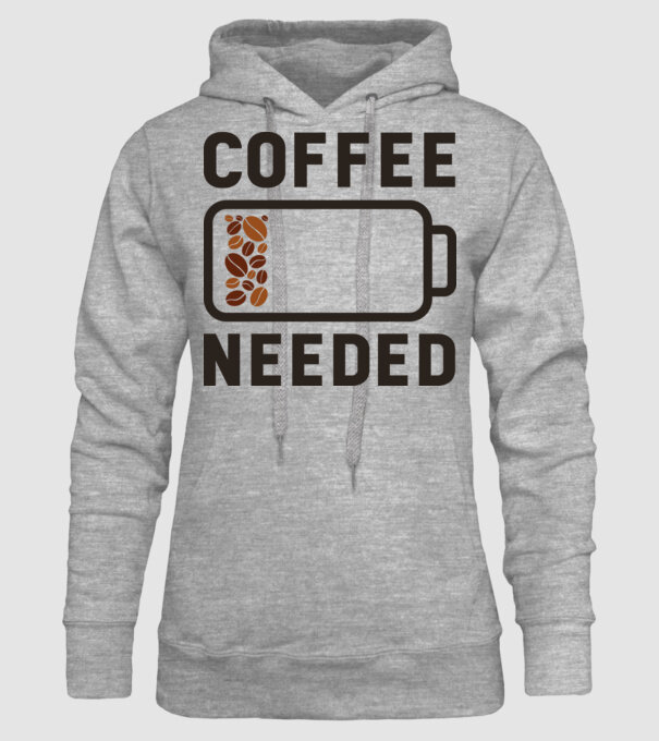 Am nevoie de cafea model gri pe tricou