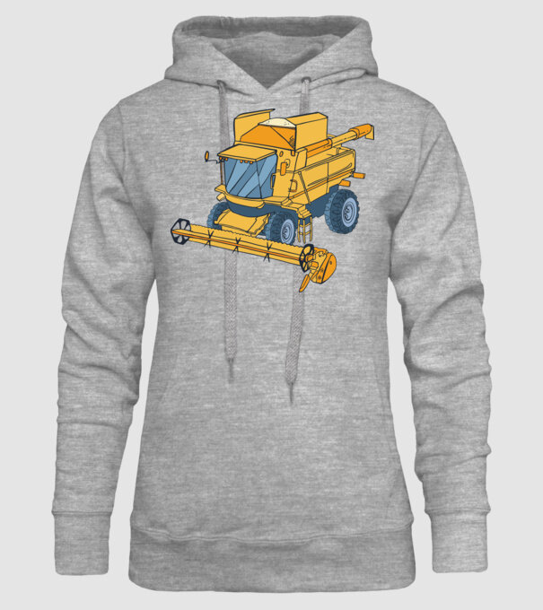 Combină agricolă model gri pe tricou