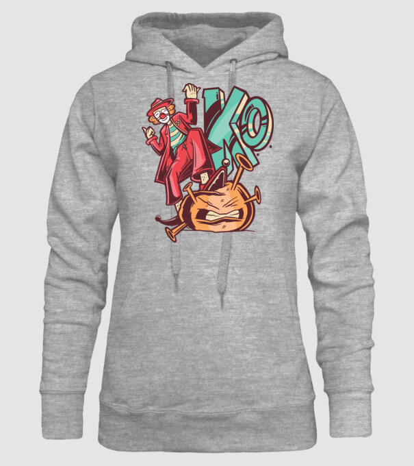 Coronavirus KO model gri pe tricou