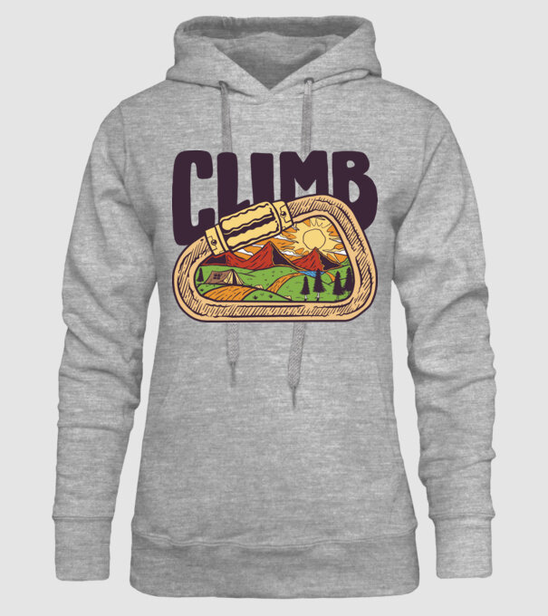 Carabină Alpinist model gri pe tricou