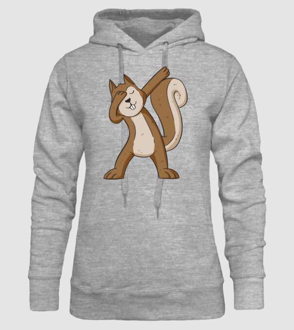Veverița DAB model gri pe tricou