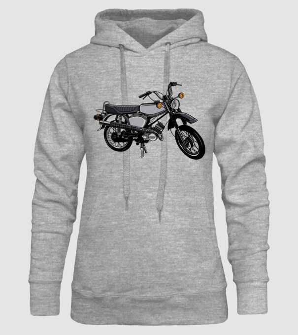 Motocicletă model gri pe tricou