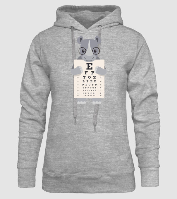 Examen oftalmologie rinocer model gri pe tricou