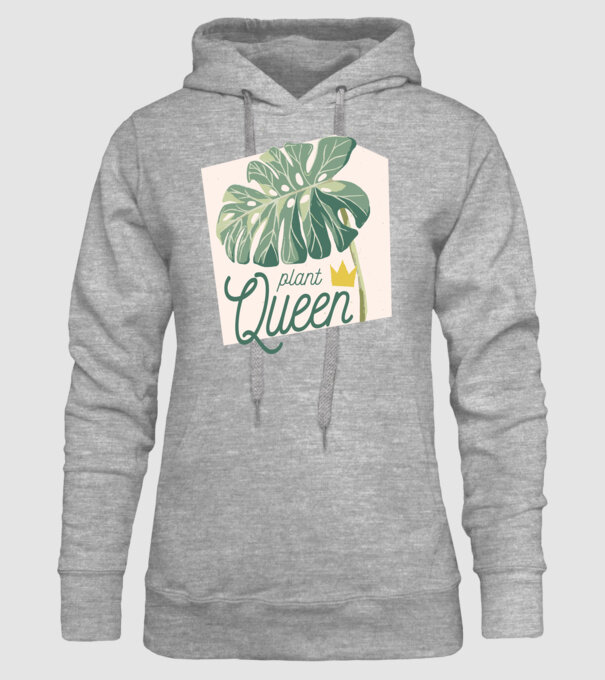 Plant Queen model gri pe tricou