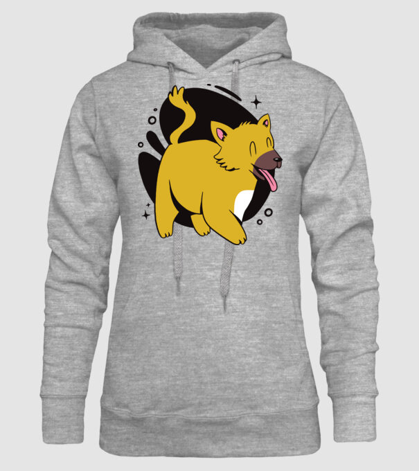 Vulpe model gri pe tricou