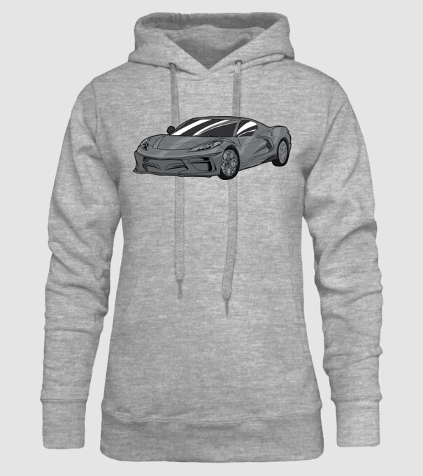 Mașină sport model gri pe tricou