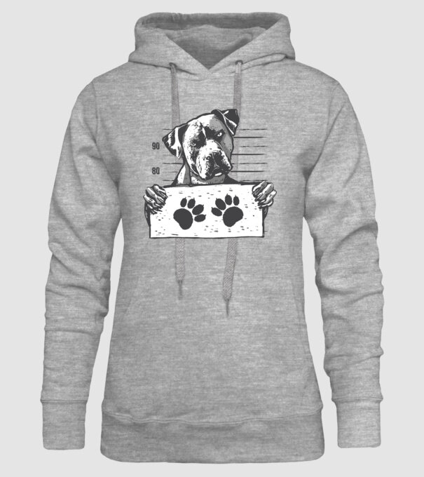 Staffordshire Terrier Închisoare model gri pe tricou