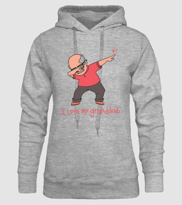 Îl iubesc pe bunicul meu model gri pe tricou
